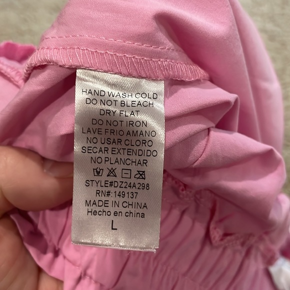 Double zero Pink Women's Shorts size large NWT - Picture 5 of 5